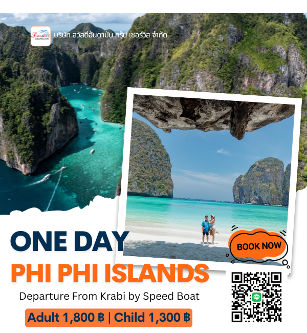 ทัวร์กระบี่รายวัน โปรแกรมรายวัน เที่ยวทะเล ทัวร์กระบี่ ทัวร์เกาะพีพี เรือสปีดโบ๊ท ออกจากกระบี่