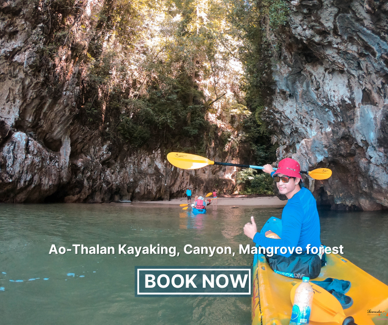 Kayak Ao-Thalan, kayaking krabi